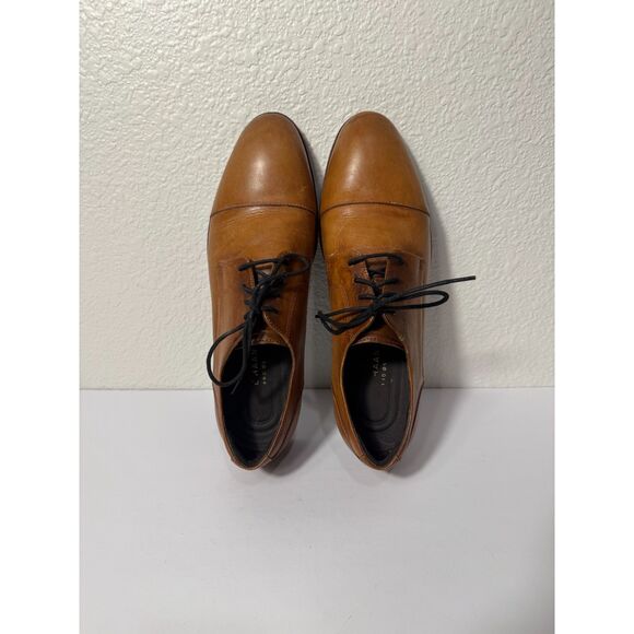 Cole Haan Men’s Cap Toe Oxford Shoes English Tan Leather Size 12 Grand.OS - Picture 8 of 9